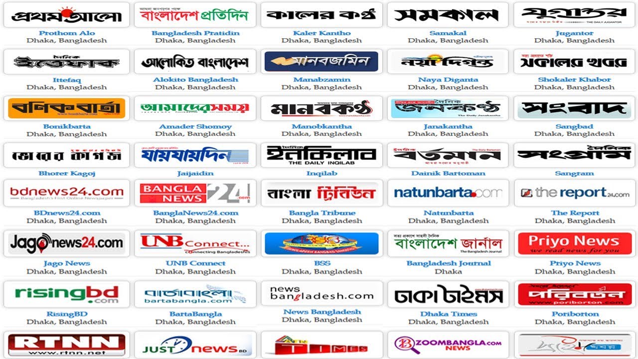 Bangladeshi Newspapers and Bangla News Sites